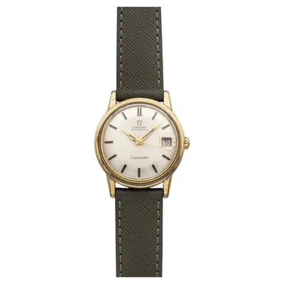 Pre-owned Omega Vintage 1960s  Seamaster 166.03 Capped Gold Silvered Dial Auto 36mm In Multi