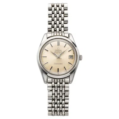 Pre-owned Omega Vintage 1960s  Seamaster 168.024 Steel Silver Sunburst Dial Auto 36mm In Multiple