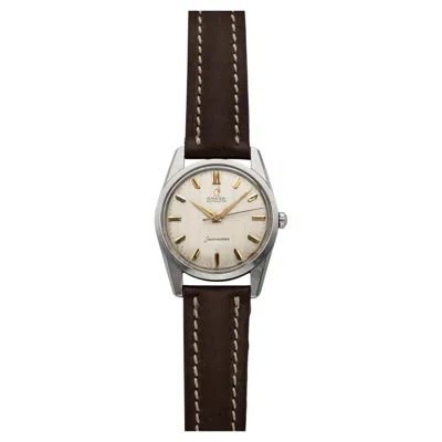 Pre-owned Omega Vintage 1960s  Seamaster Stainless Steel Tapestry Dial Auto 33 Mm In Multi