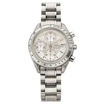 Pre-owned Omega Vintage 1990s  Speedmaster 3513 Stainless Steel Automatic Silver Dial 39mm In Multi