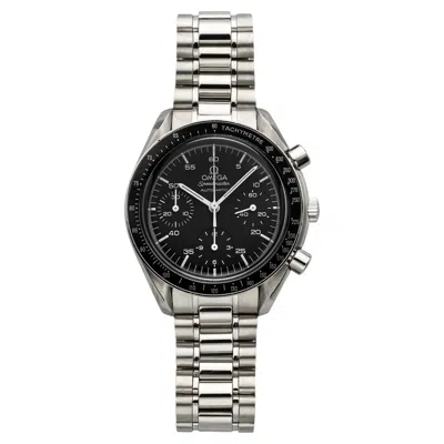 Pre-owned Omega Vintage 1990s  Speedmaster Reduced 3510.5 Steel Black Dial Automatic 39mm