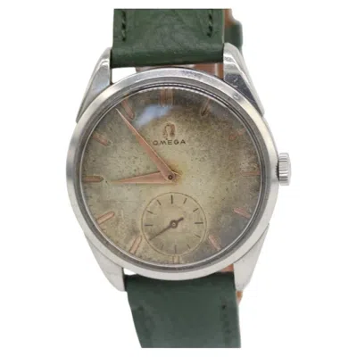 Pre-owned Omega Vintage 2900-4 Stainless Steel Manual Wind 1958 “burnt” Patina Dial In Multi