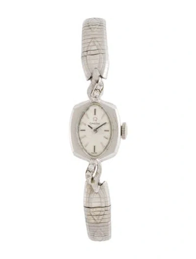 Pre-owned Omega Vintage Cocktail Watch, 14mm In Multicolor
