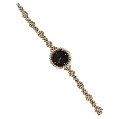 Pre-owned Omega Vintage  18k Yellow Gold Diamond Cocktail Watch