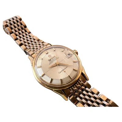 Pre-owned Omega Vintage  Constellation Pie Pan Dog Legs With Crosshair Watch In Multi