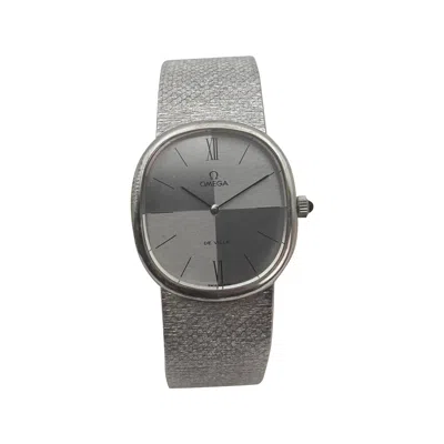Pre-owned Omega Vintage  De Ville "jeux D'argent" 4-quadrant Sector Dial Sterling Silver In Multi