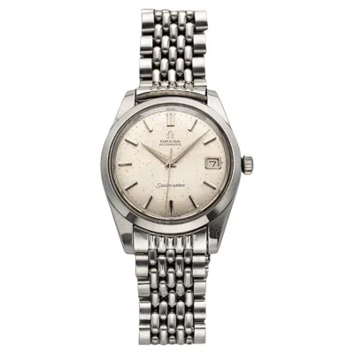 Pre-owned Omega Vintage  Seamaster 1960s Automatic Silver Sunburst Dial 35mm Case In Multi
