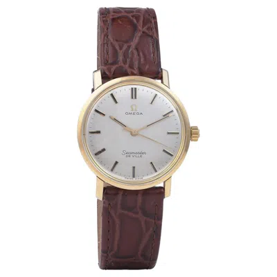 Pre-owned Omega Vintage  Seamaster De Ville 9kt Gold Watch (c. 1960s) In Multi