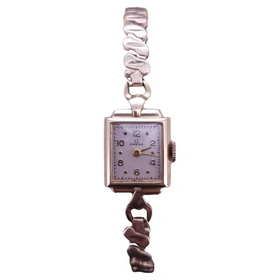 Pre-owned Omega Vintage Square Elegance Bracelet Watch In Multi
