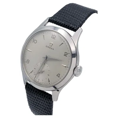 Pre-owned Omega Vintage Stainless Steel Manual Wind Wrist Watch In Multi