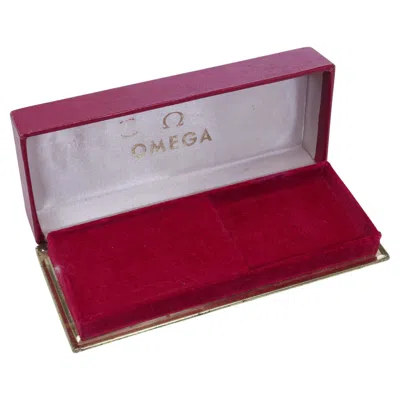 Pre-owned Omega Watch Box In Red