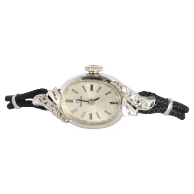 Pre-owned Omega Watch.  14k And Diamond Vintage Ladies Wristwatch In Multi
