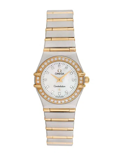 Pre-owned Omega Women's Constellation Diamond Watch