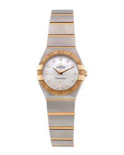 Pre-owned Omega Women's Constellation Diamond Watch