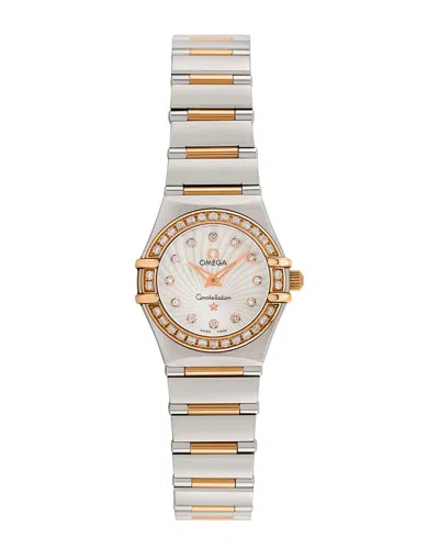 Omega Women's Constellation Diamond Watch In Gold