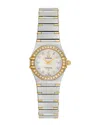 Omega Women's Constellation Diamond Watch, Circa 1990's (authentic Pre-loved)