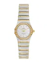 Omega Women's Constellation Diamond Watch, Circa 1990's (authentic Pre-loved)