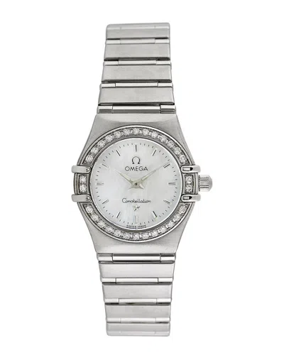 OMEGA OMEGA WOMEN'S CONSTELLATION DIAMOND WATCH, CIRCA 1990S (AUTHENTIC PRE-LOVED)