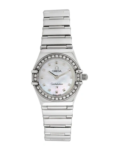 Omega Women's Constellation Diamond Watch, Circa 1990s (authentic ) In Gray