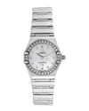 OMEGA OMEGA WOMEN'S CONSTELLATION DIAMOND WATCH, CIRCA 1990S (AUTHENTIC PRE-OWNED)