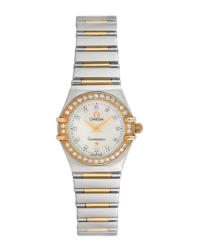 Omega Women's Constellation Diamond Watch, Circa 2000s (authentic ) In Metallic