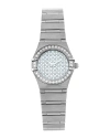 OMEGA OMEGA WOMEN'S CONSTELLATION DIAMOND WATCH, CIRCA 2010 (AUTHENTIC PRE-OWNED)