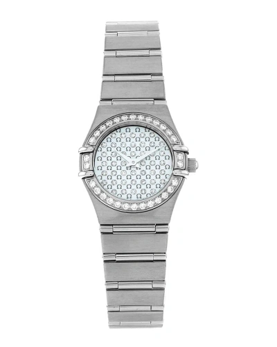 Omega Women's Constellation Diamond Watch, Circa 2010 (authentic ) In White