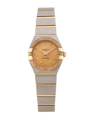 Omega Women's Constellation Diamond Watch In Gold