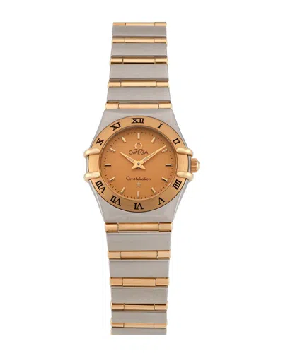 Omega Women's Constellation Watch, Circa 1990's (authentic Pre-loved) In Gold