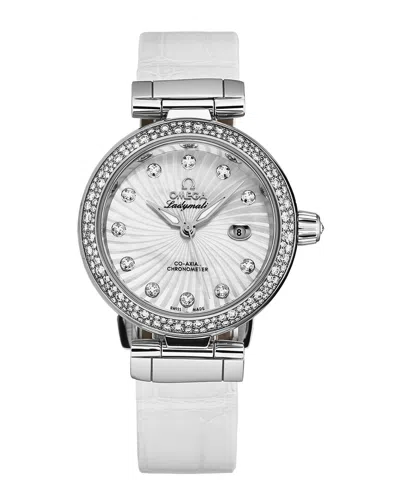 Omega Women's Dvlle Ldymat Diamond Watch In Gray