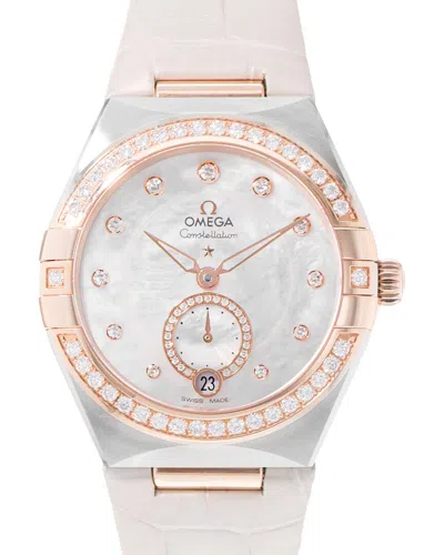Pre-owned Omega Women's Ronde Croisiere De Cartier Diamond Watch, Circa 2025 (authentic Pre-loved)