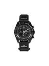 Omega X Swatch Mission To Moonphase Snoopy 42mm In Black