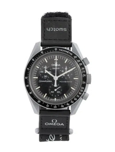 Pre-owned Omega X Swatch "mission To The Moon" Moonswatch In Multicolor
