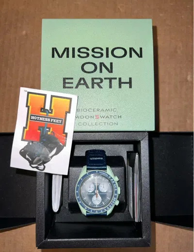 Pre-owned Omega X Swatch Moonswatch Bioceramic - Any Color -new Brand -free Shipping In 1 Earth (so33g100)