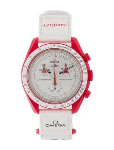 Pre-owned Omega X Swatch Moonswatch Mission To Mars Watch In Multi