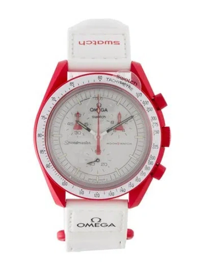 Pre-owned Omega X Swatch Moonswatch Mission To Mars Watch In Multi