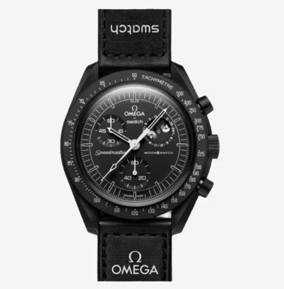 Pre-owned Omega X Swatch Swatch X Omega X Snoopy Bioceramic Moonswatch Mission To The Moonphase Moon
