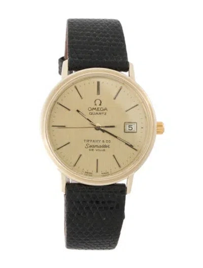 Pre-owned Omega X Tiffany Seamaster Deville Watch In Multi