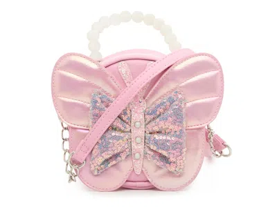 Omg Accessories Kids'  Butterfly Crossbody In Burgundy