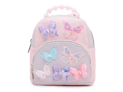 Omg Accessories Kids'  Butterfly Pearl Top Mini Backpack In Multicolor