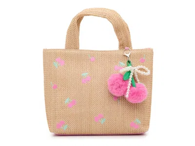 Omg Accessories Kids'  Cherry Mini Tote In Beige