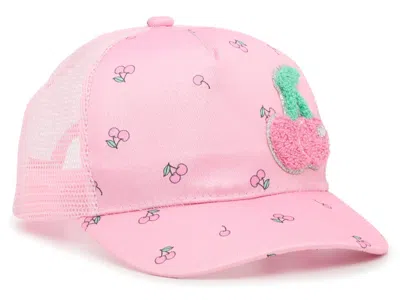Omg Accessories Cherry Printed Kids' Trucker Hat In Multi