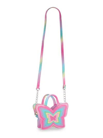 Omg Accessories Kids' Girl's Embellished Butterfly Shoulder Bag In Multi