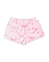 Omg Accessories Girls' Bow Cozy Pajama Shorts In Pink