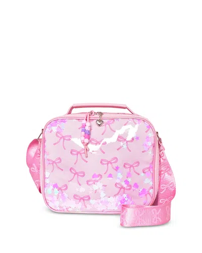 Omg Accessories Kids' Girls' Bows Confetti Lunch Bag - Ages 6-14 In Pink
