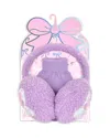Omg Accessories Girls' Butterfly Earmuffs & Gloves Set - Big Kid In Purple