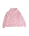 Omg Accessories Girls' Cherry Print Pullover Oversized Hoodie - Big Kid In Pink