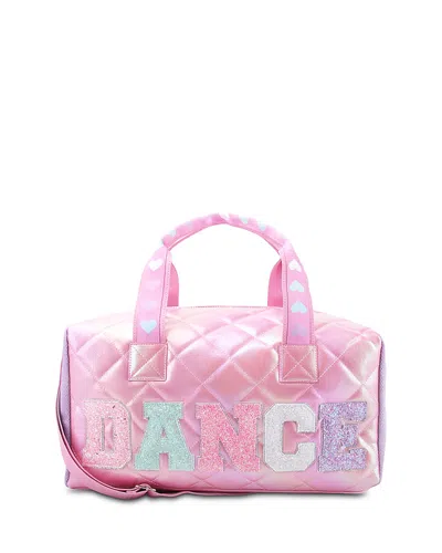 Omg Accessories Kids' Girls' Dance Quilted Large Duffel Bag In Pink