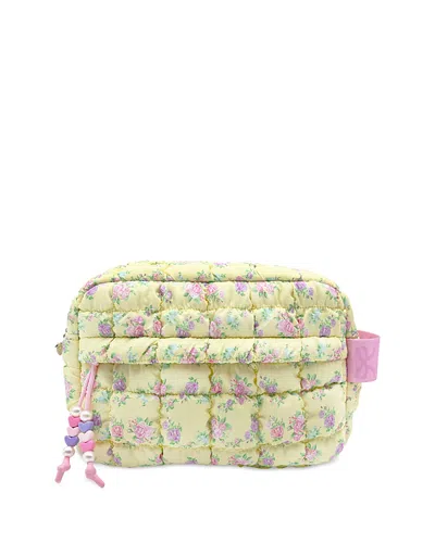 Omg Accessories Kids' Girls' Floral Print Scrunch Pouch In Yellow