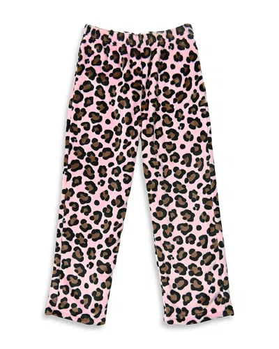 Omg Accessories Girls' Leopard Print Cozy Pants - Big Kid In Multi